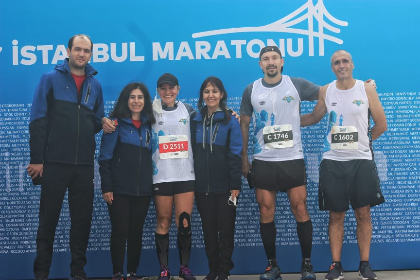 Atletizm takımımız N Kolay İstanbul Maratonunda boy gösterdi